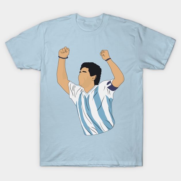 Diego Maradona Argentina T-Shirt by NostalgiaUltra